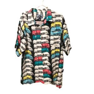 Pacific Blue USA button down short sleeved collared shirt size XL